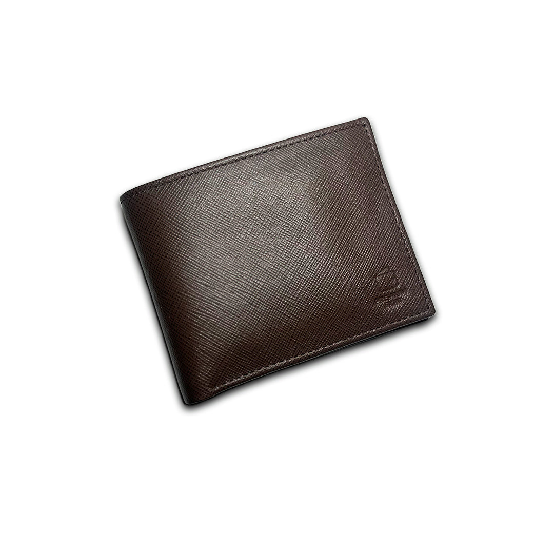 Signature Leather Wallet & Keychain Set