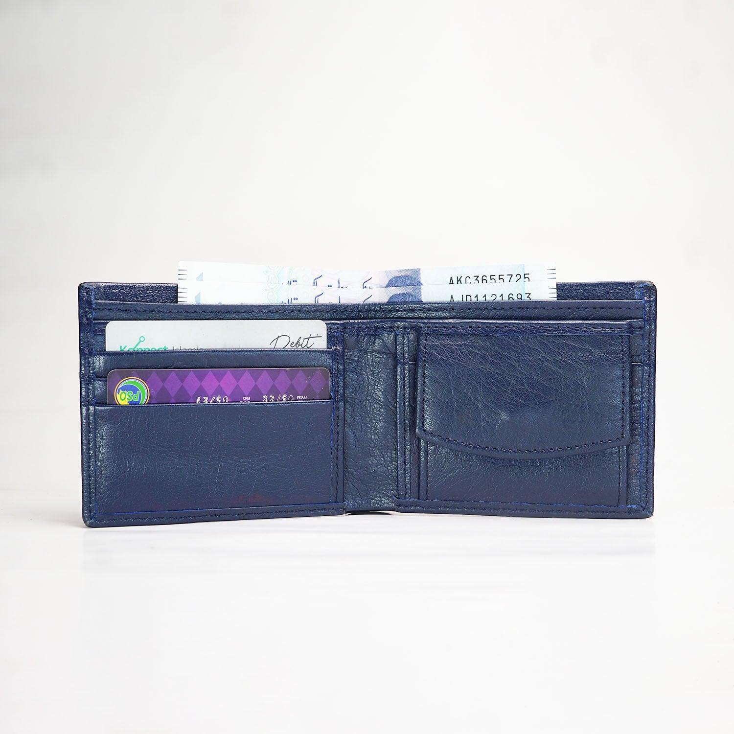 Moderno Leather Wallet |Navy Blue|