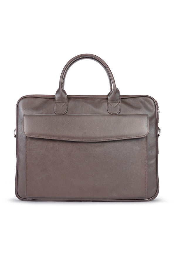 Sleek Modern Leather Laptop Bag