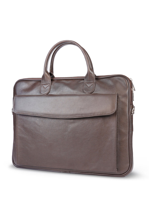 Sleek Modern Leather Laptop Bag