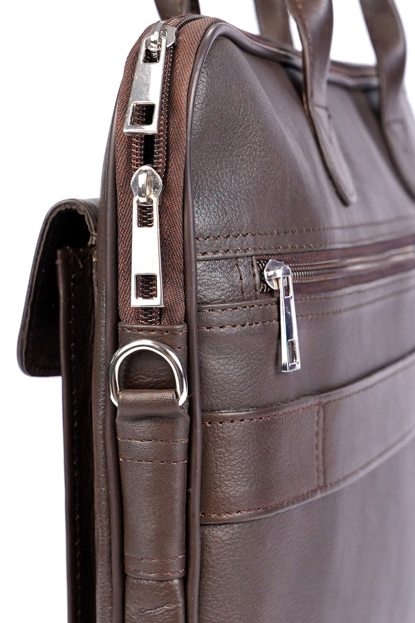 Sleek Modern Leather Laptop Bag