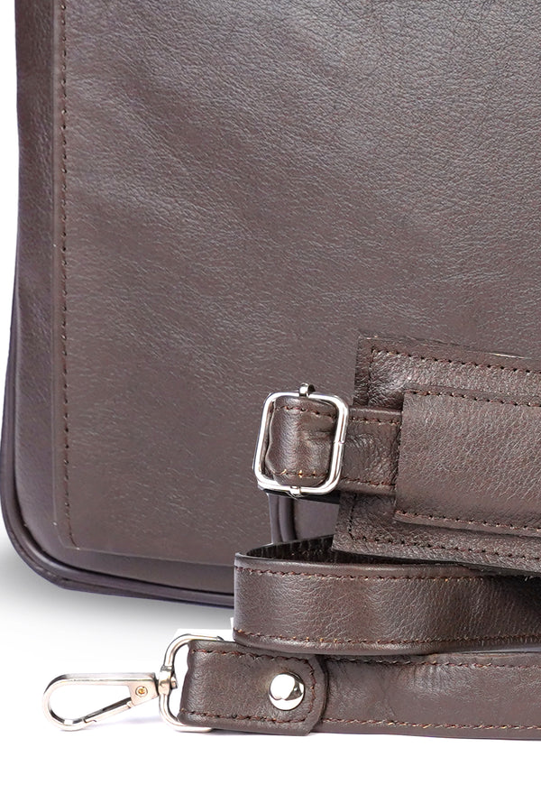 Sleek Modern Leather Laptop Bag