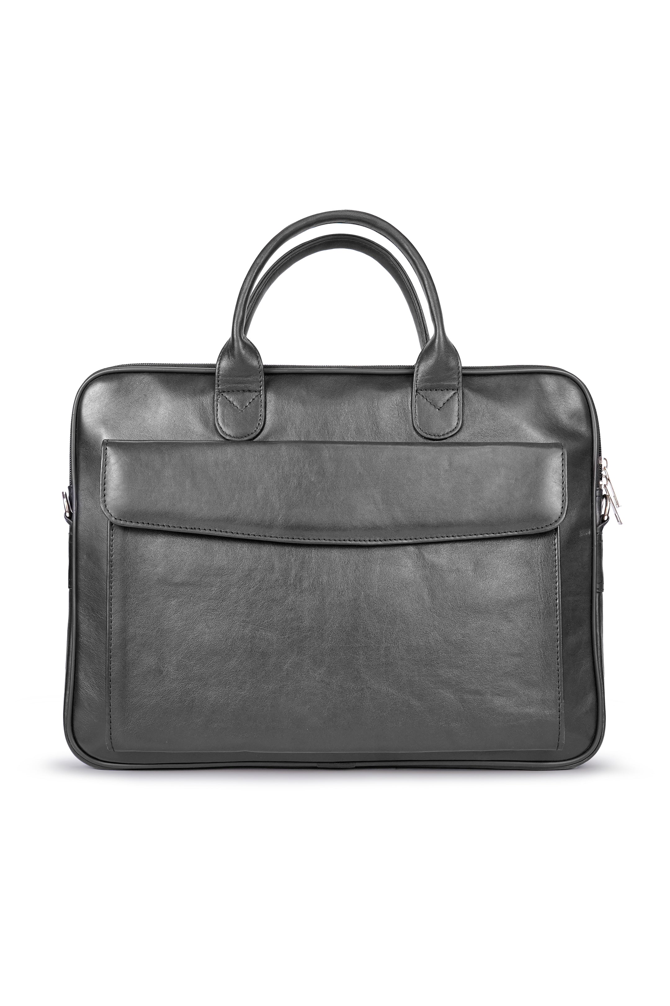 Sleek Modern Leather Laptop Bag