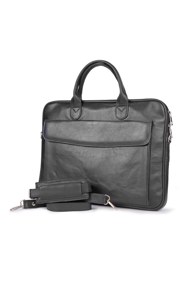 Sleek Modern Leather Laptop Bag