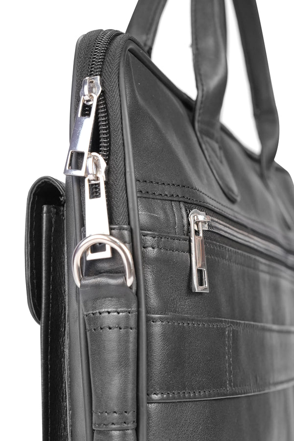 Sleek Modern Leather Laptop Bag