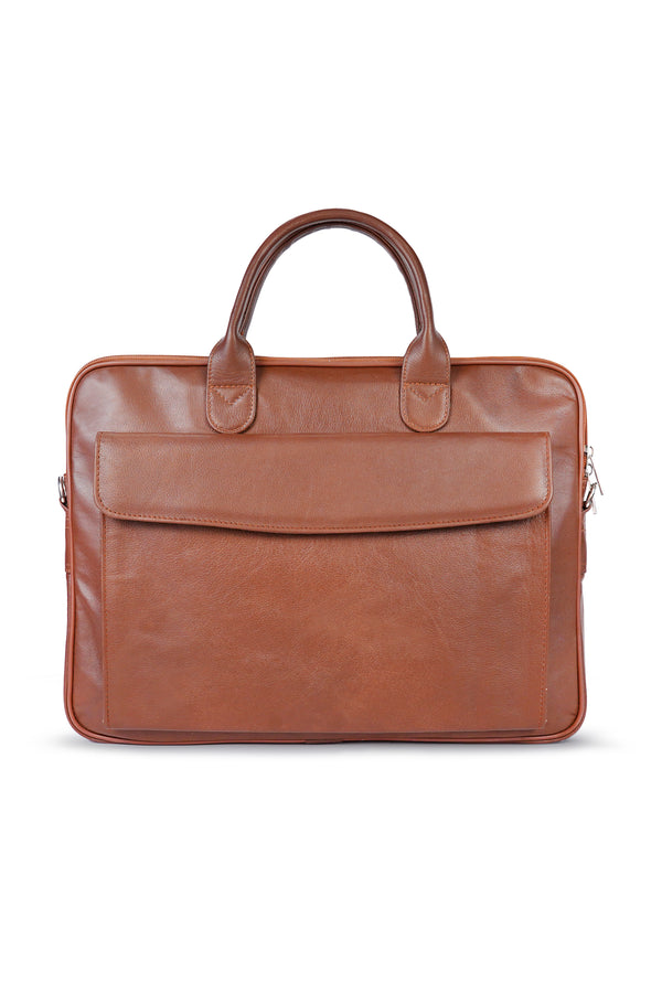 Sleek Modern Leather Laptop Bag