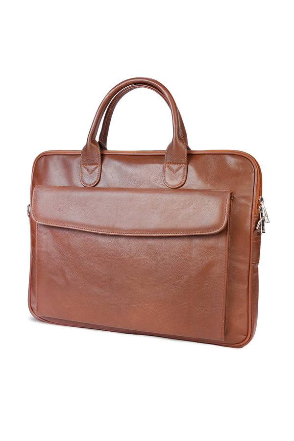 Sleek Modern Leather Laptop Bag