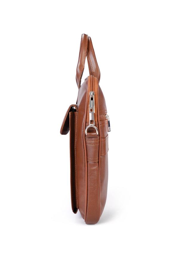 Sleek Modern Leather Laptop Bag