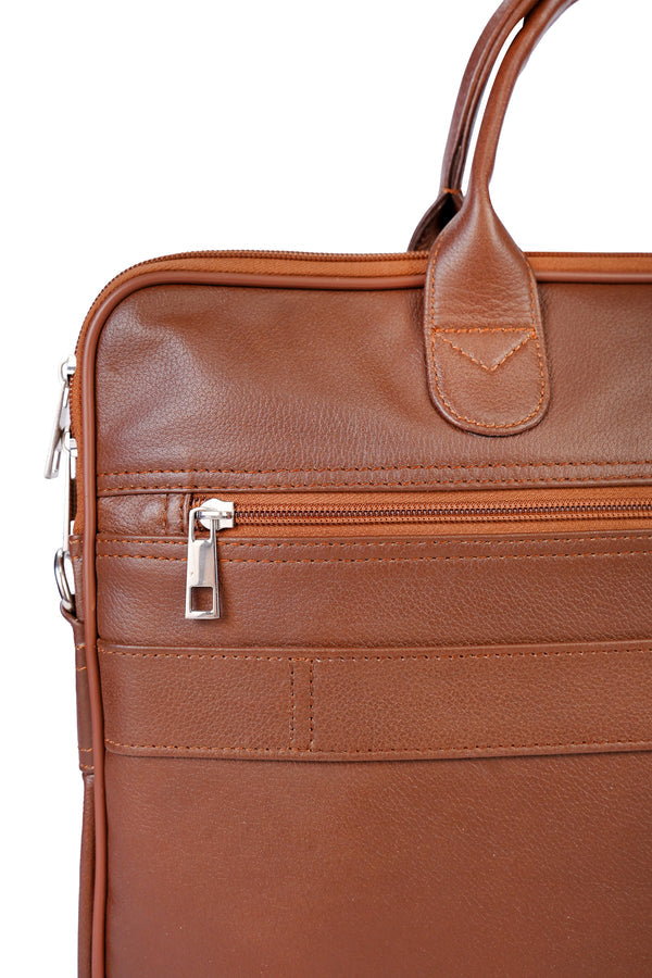 Sleek Modern Leather Laptop Bag