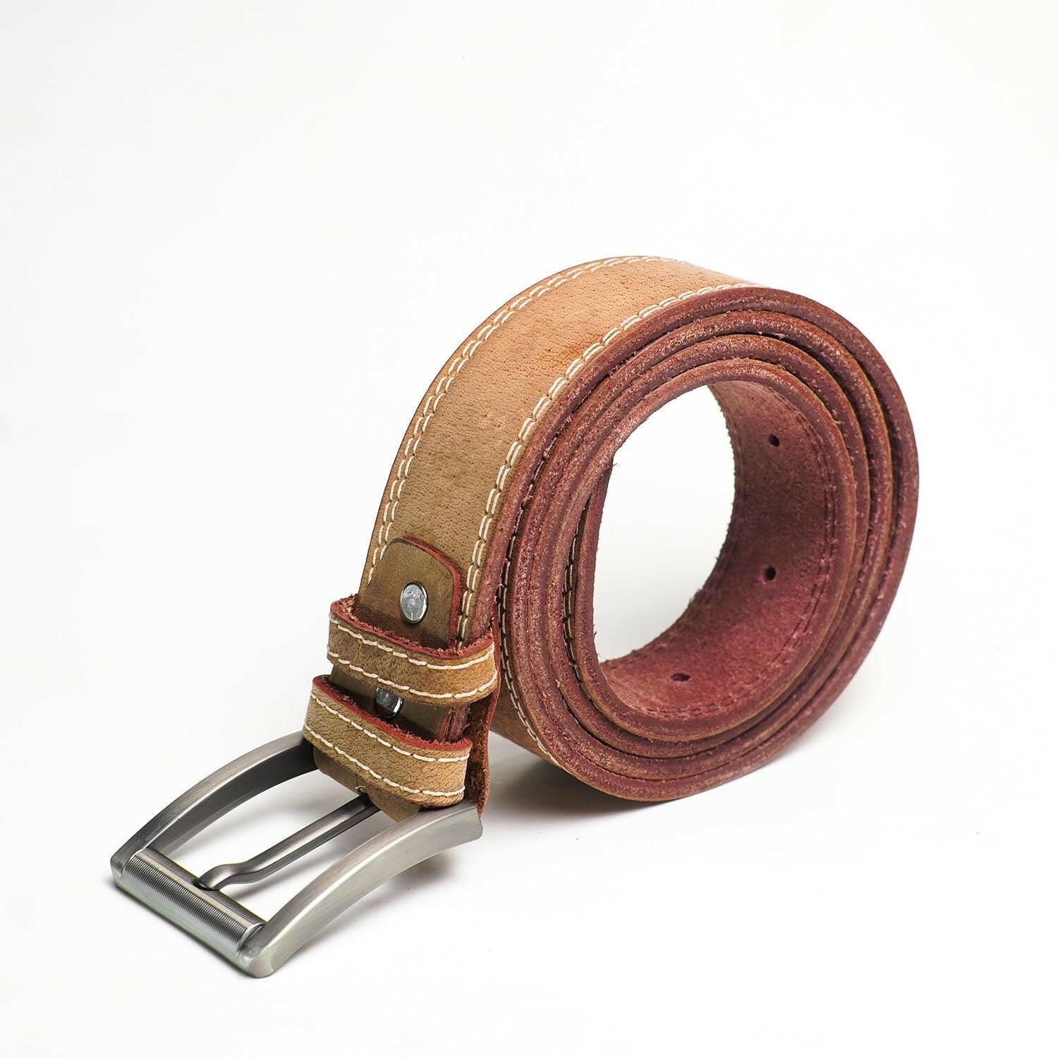 Camel Trail Leather Belt - The Premium Skinbelts