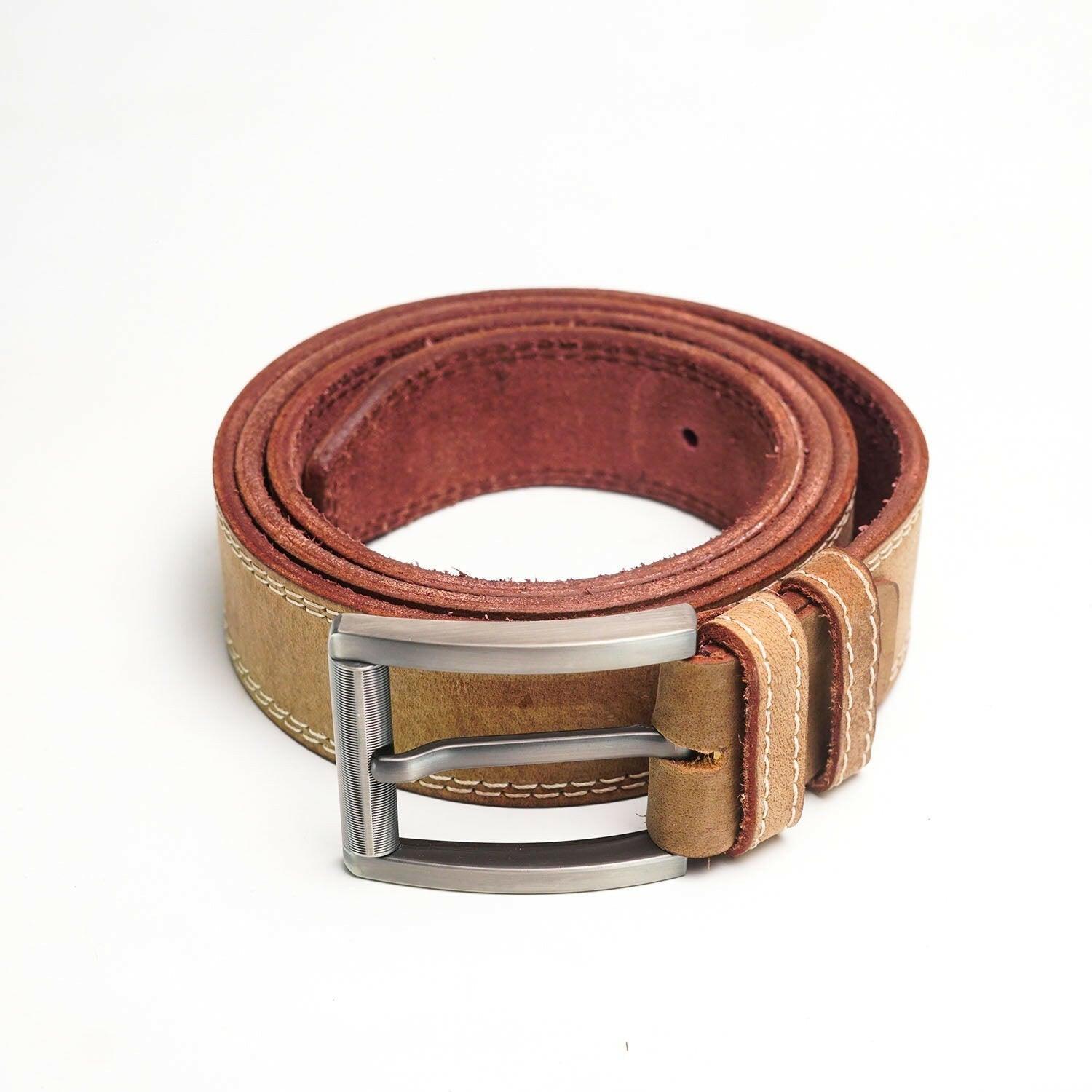 Camel Trail Leather Belt - The Premium Skinbelts