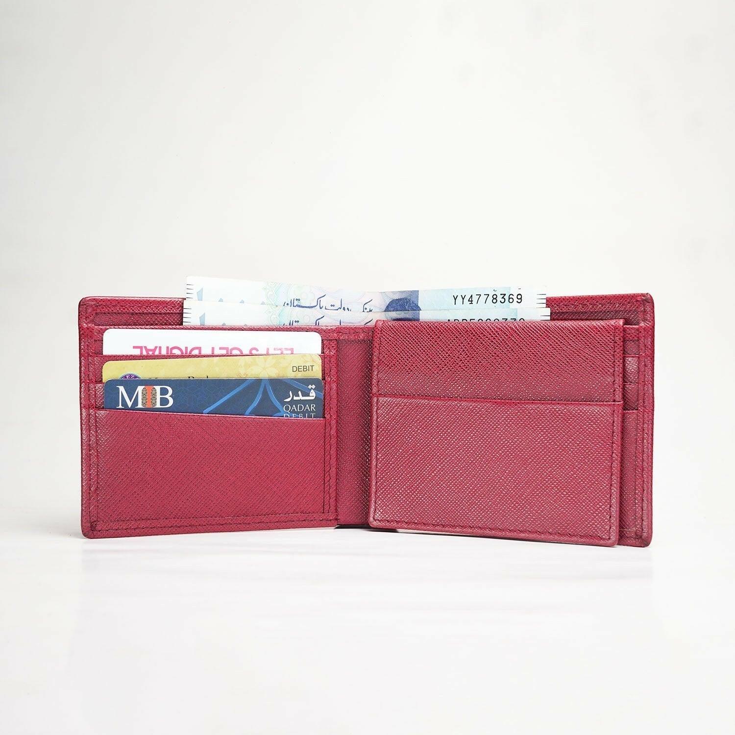 Cherry Chic Leather Wallet |Red| - The Premium Skinmens wallet