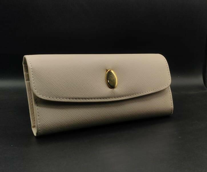 Myosotis flower leather clutch. - The Premium Skin