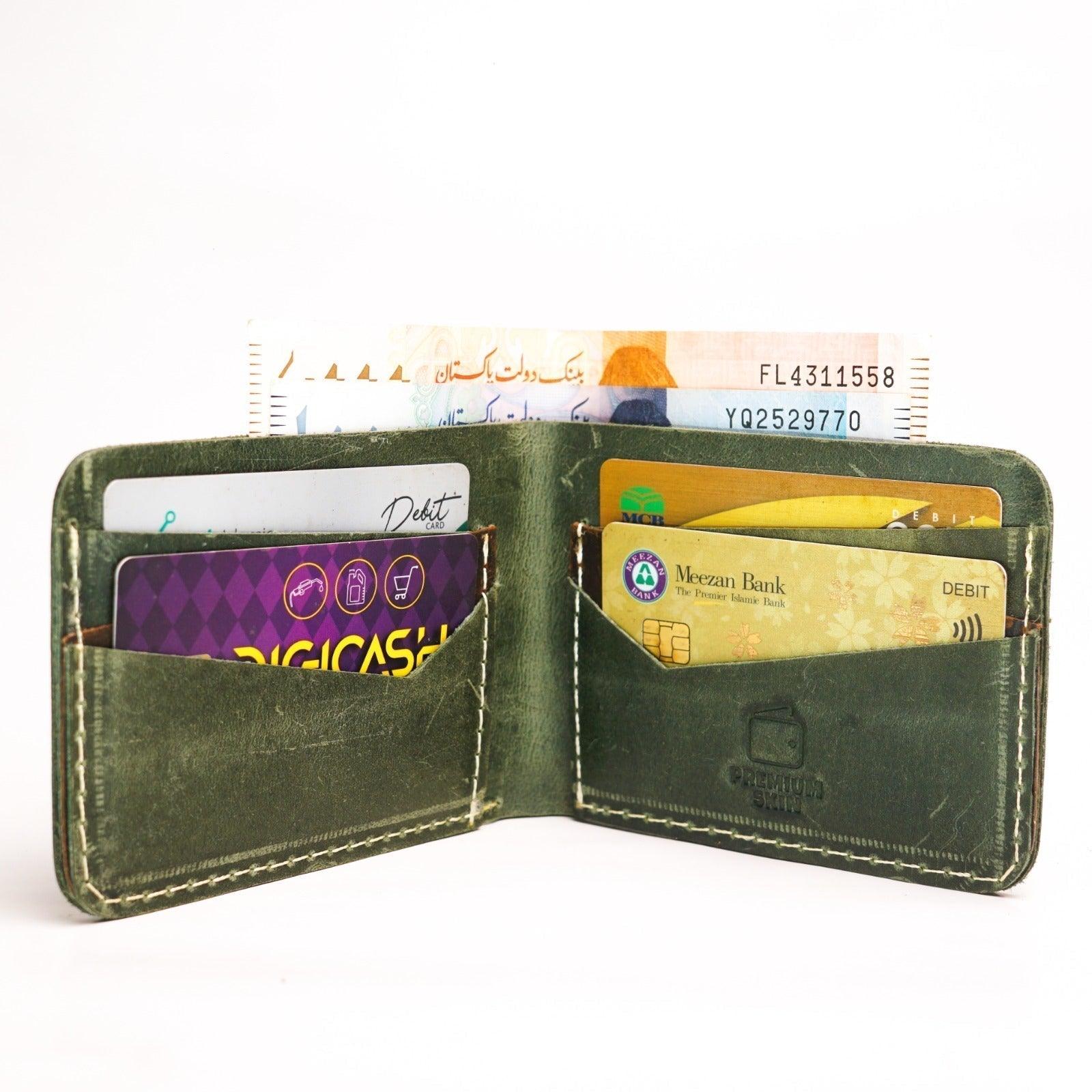 Rebel Vintage Bil - Fold Leather Wallet - The Premium Skinmens wallet