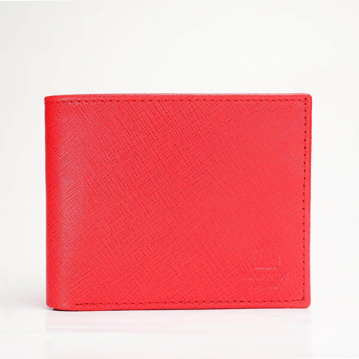 Scarlet Splendor Leather Wallet [Red] - The Premium Skinmens wallet