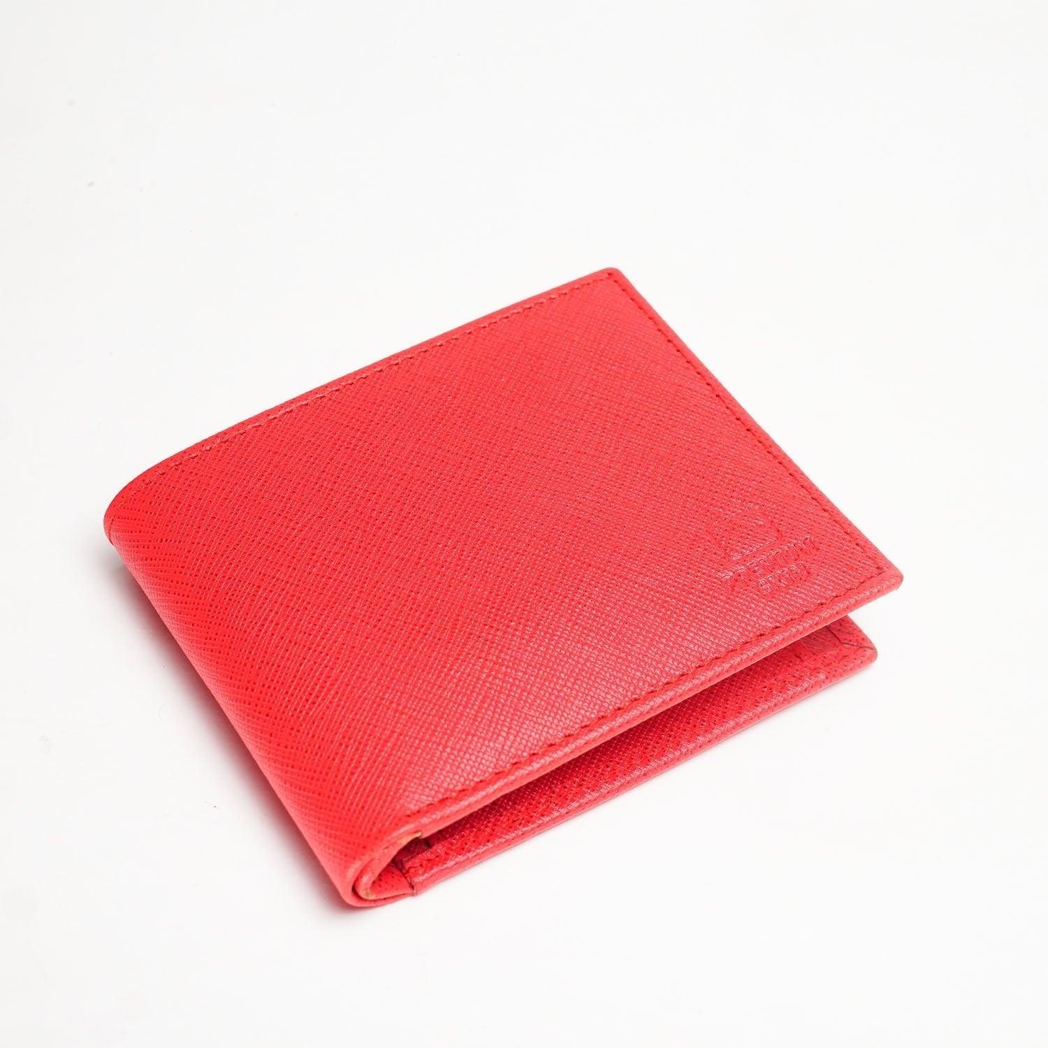 Scarlet Splendor Leather Wallet [Red] - The Premium Skinmens wallet