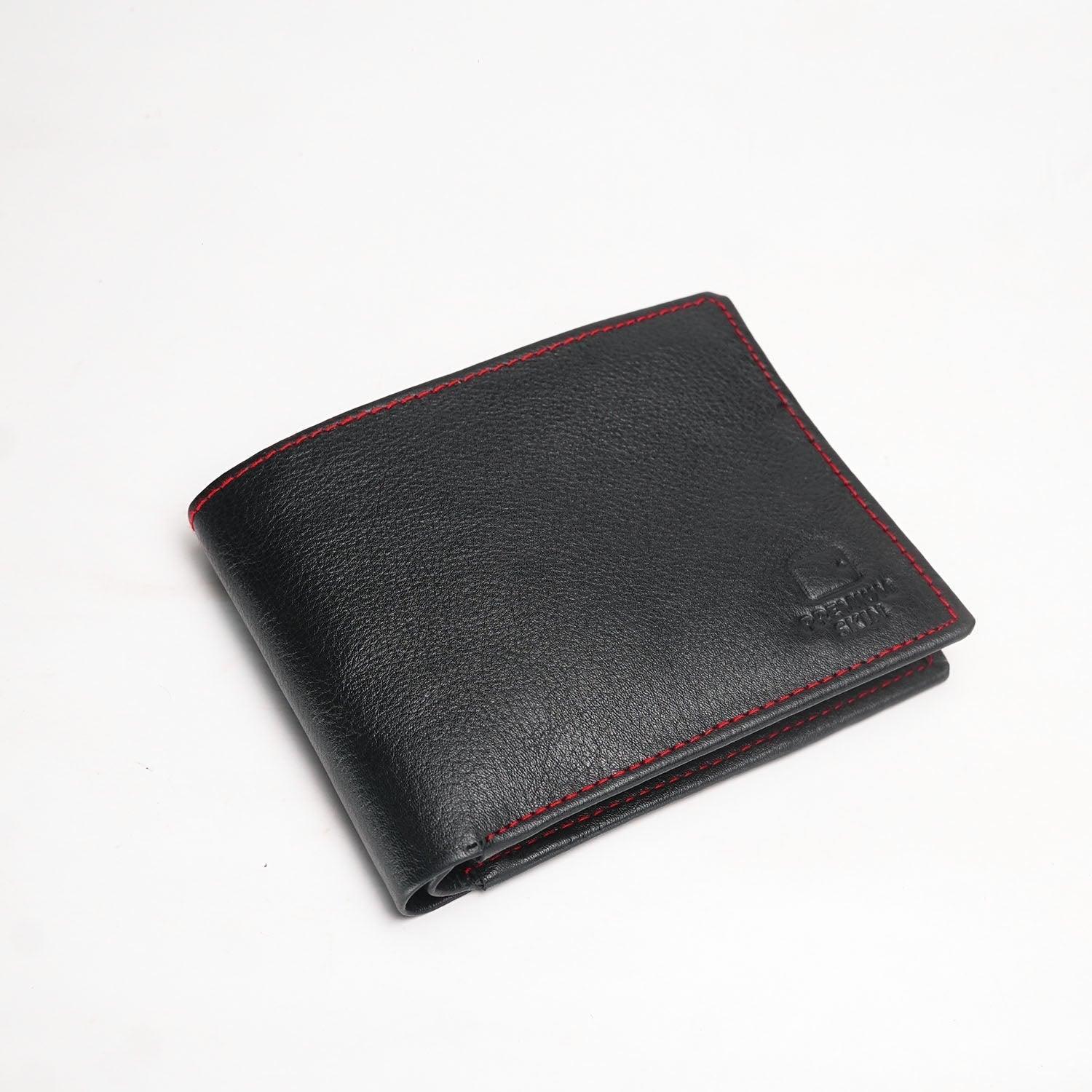 Slim Essence Leather Wallet |Black| - The Premium Skinmens wallet