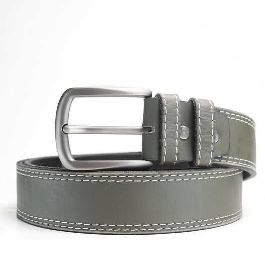 StoneGrey Leather Belt - The Premium Skinbelts