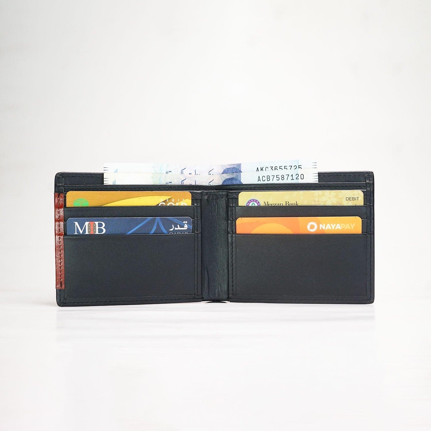 TrimEdge Wallet |Black| - The Premium Skinmens wallet